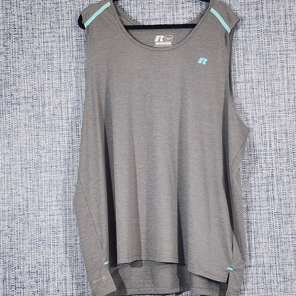 Russell Athletic Other - Russell Athletic Gray and Light Blue Men's Tank Top